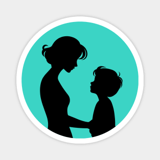 Mother and Son Magnet